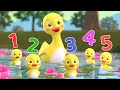 Number song  five little duckies  more baby songs  beep beep nursery rhymes