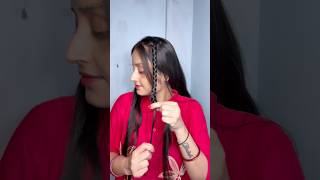 Criss-cross hairstyle ✅#hairstyle #hairhack #shorts