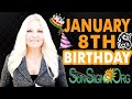 ♑️ Born On January 8th - Happy Birthday - Today&#39;s Horoscope 2021 - SunSigns.Org