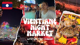 🇱🇦Vientiane night market with @thipchannel | ບ້ານນອກອອກນອກບ້ານ | EP.49