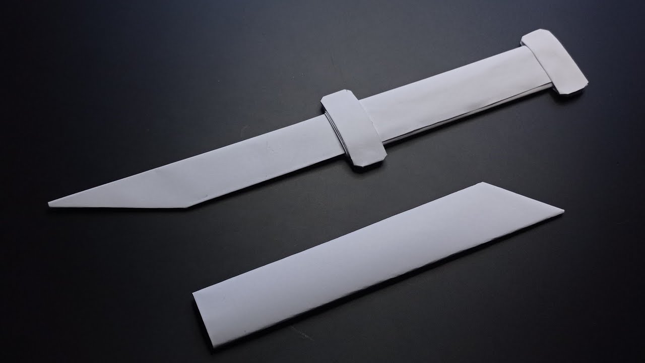 MAKING PAPER SHEATHED KNIFE - ( How to Make a Paper Knife ) 