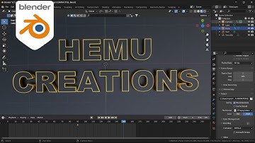 CENIMA LEVEL 3D TEXT ANIMATION .. 😍😍 || BLENDER || HEMU CREATIONS