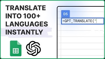 Translate content using ChatGPT from Google sheets in 2024