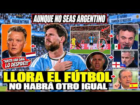 🔴EVEN VAN GAAL SAID GOODBYE! FOOTBALL LEGENDS CRY LIVE over MESSI'S FAREWELL in ARGENTINA TODAY