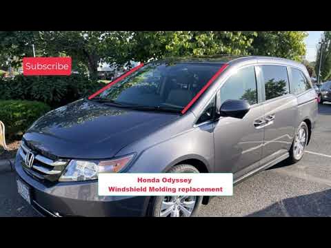 Honda Odyssey Windshield Molding replacement - YouTube