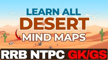 RRB NTPC GA 2025 | Deserts of the World with Mind Maps | Important GK MCQs | Lets Crack RRB