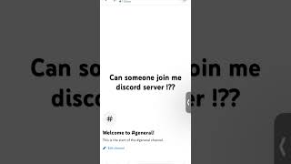 Can people join my discord server?? I’m lowk bored and I want someone to join!.!