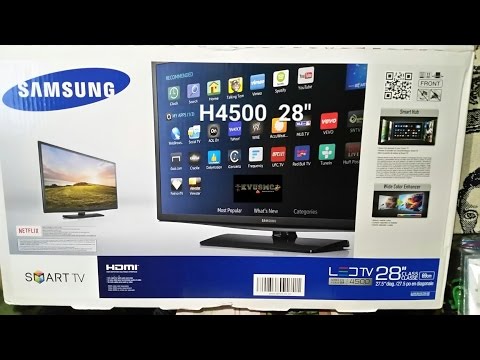 Samsung  UN28H4500AFXZA  H4500 Series 28" Class HD Smart LED HD TV  Review And Install BY KVUSMC