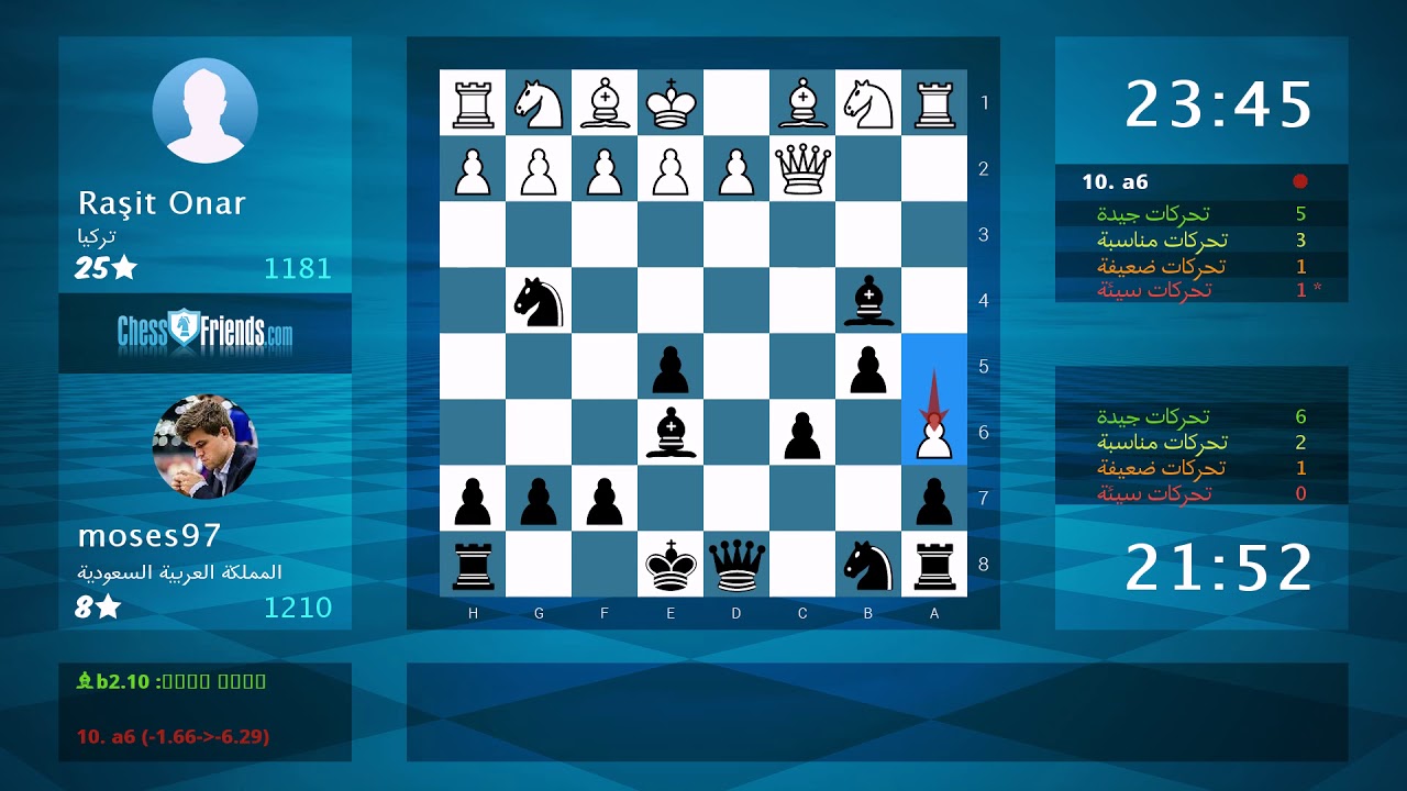 Chess Game Analysis: Raşit Onar - moses97 : 0-1 (By ChessFriends.com)