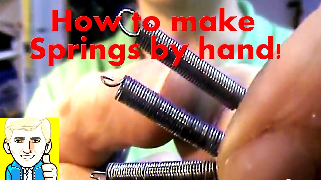 How to make Coil Springs from a Steel rope/cable wire by hand! 