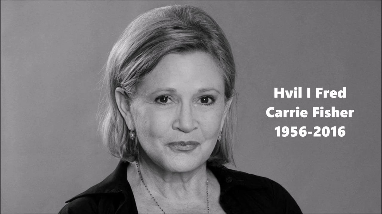 Hvil I Fred Carrie Fisher 1956-2016 - YouTube