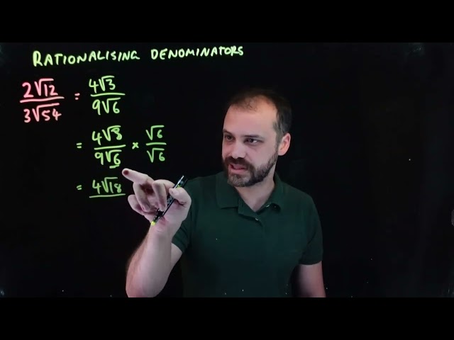 Surds Rationalising denominators