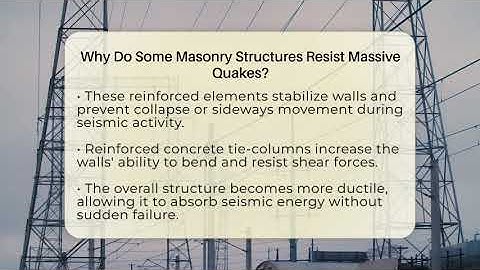 Why Do Some Masonry Structures Resist Massive Quakes? - Civil Engineering Explained