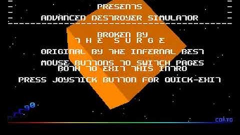 Paradox   Advanced Destroyer Simulator mp4 HYPERSPIN AMIGA INTRO CRACKTRO DEMO COMMODORE NOT MINE VI