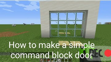 How to make simple command block door (tutorial)