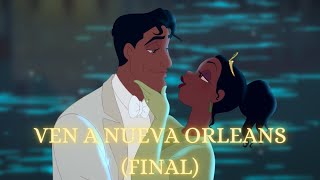 Video thumbnail of "🐸 Ven A Nueva Orleans (Final) |  La Princesa y el Sapo - LETRA Español Latino"