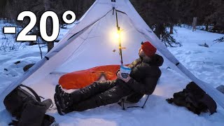 20° Remote Winter Camping with Only 18lbs of Gear