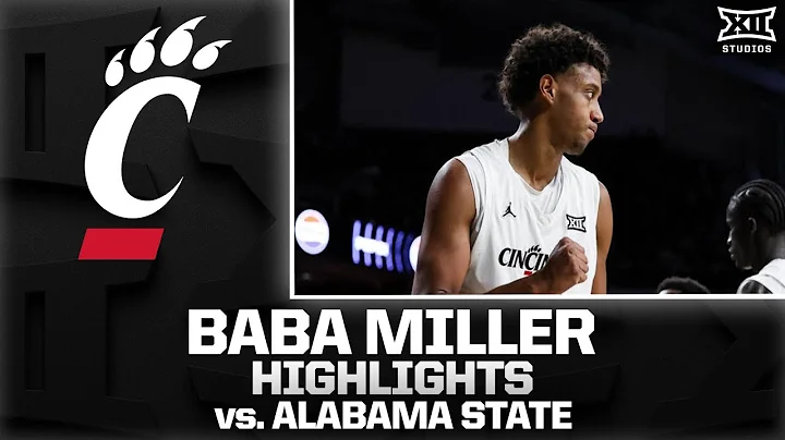 Baba Miller's 26 Point Double-Double Leads Cincinnati to Victory vs. Alabama State | 2025-26 Big 12