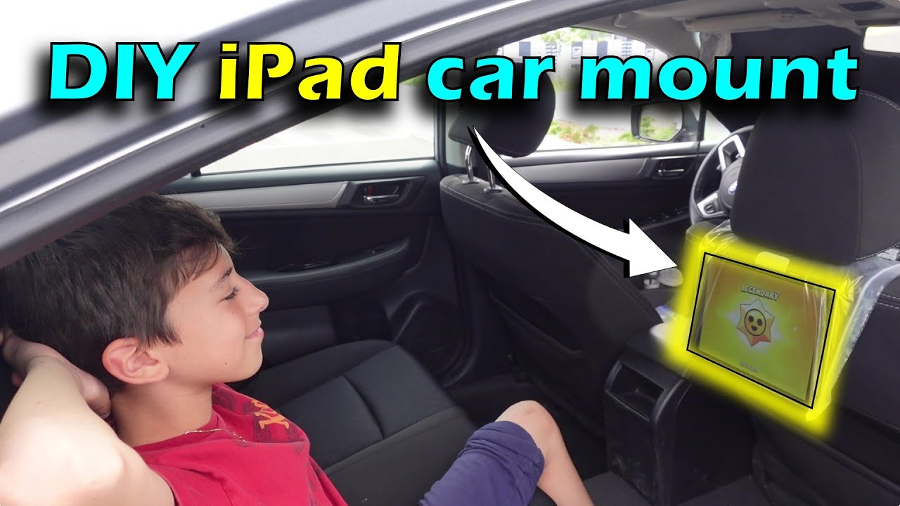 DIY iPad car mount for backseat