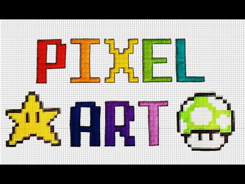 Desenmarañar Remisión trama 2 DIBUJOS en HOJAS CUADRICULADAS 🍄⭐️ | Pixel Art - YouTube