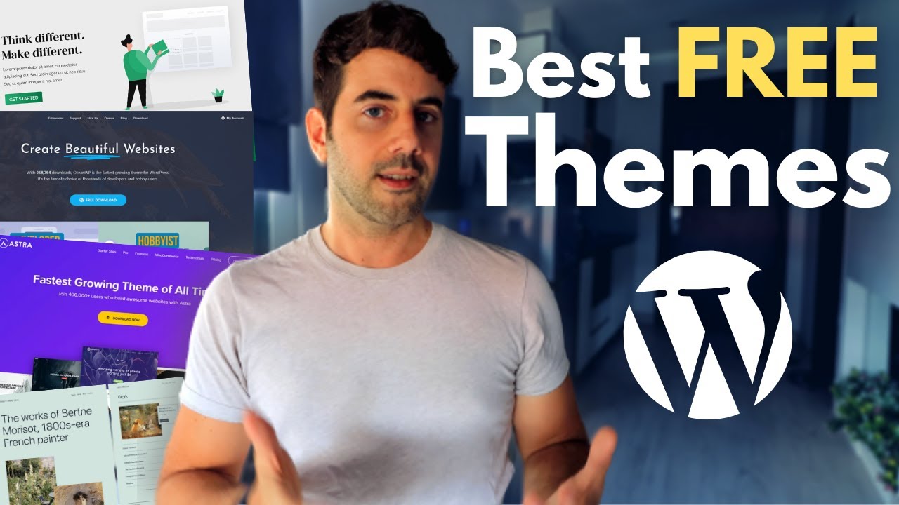 Update 10 Best FREE WordPress Themes for 2021!