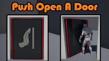 How To Open A Door With Physics - Push Open A Door - Unreal Engine 4 Tutorial