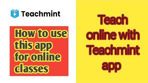 Teach online with Teachmint app. || how to use teach mint