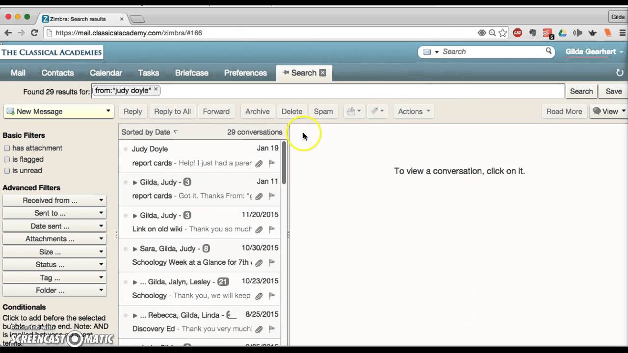 Zimbra Email Search YouTube