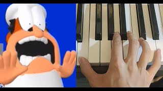 Pizza Tower Screaming Meme on Piano