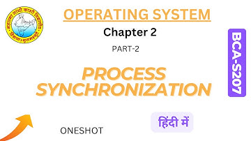 Operating System: Chapter-2 (2)| Process Synchronization | BCA 4th Sem | MGKVP | VIP Questions & MCQ