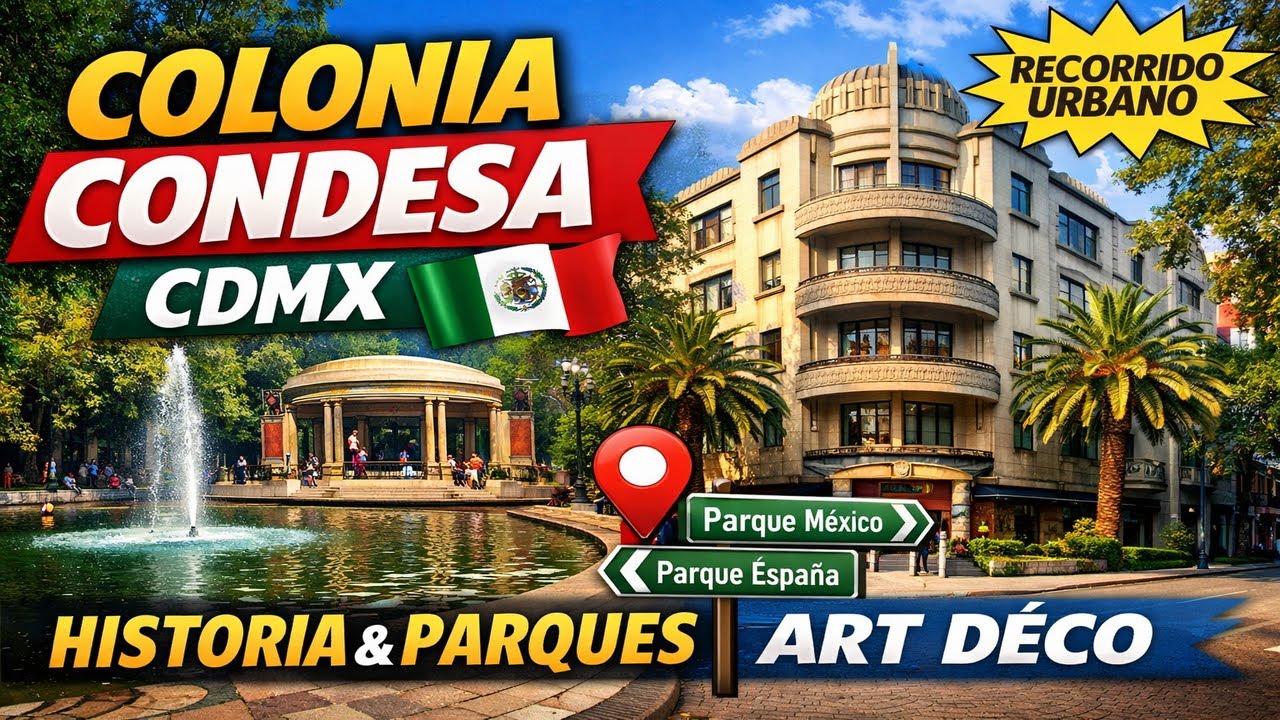 Codensa Cdmx Colonia Condesa CDMX 🇲🇽 | Historia, parques y arquitectura Art Déco ...