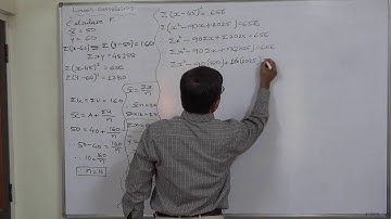 Linear Correlation 25 To find missing 