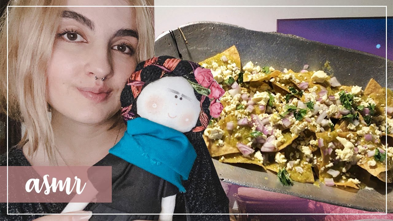 ASMR en español - 🇲🇽Preparando CHILAQUILES VERDES 🇲🇽 (Deliciosoos) - Cocinando con Ale ASMR :)