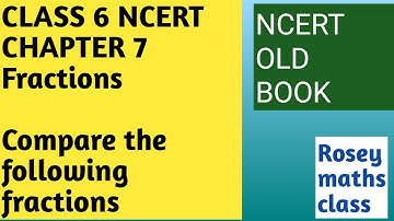 Class 6 Fractions  Exercise 7.4 Q7 /Compare the following fractions #maths #ncert #fraction