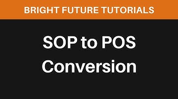 SOP to POS conversion example | Boolean algebra