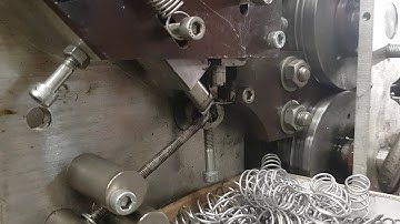 DIY spring making machine on old Bridgeport CNC mill