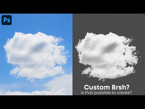 Remove Cloud Background and Create Custom Brush in Photoshop | Photoshop Tutorial