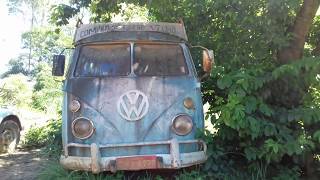 Kombi corujinha 1967 raridade abandonada 01/01/2017 parte 1/3