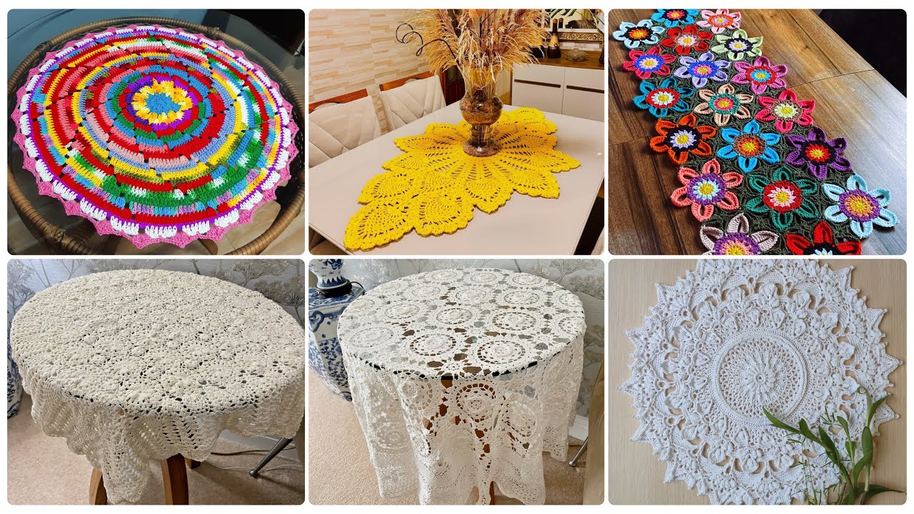 Очень красивое и восхитительное изделие, связанное крючком 🌹🌹🌹 #crochethomedecor #crochettablerunner