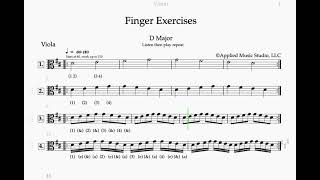 Finger Exercise I Viola D String