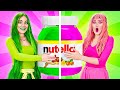 TASTE THE RAINBOW! || Dive into the Green VS Pink One-Color Food Face-Off by 123GO! FOOD