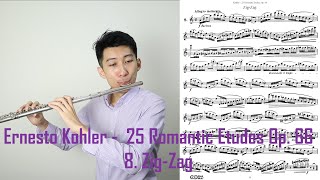 E. Kohler - 25 Romantic Etudes Op. 66 8. Zig-Zag