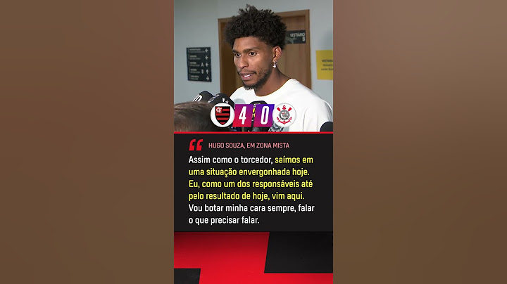 Hugo falou sobre a goleada do Flamengo contra o Corinthians #shorts