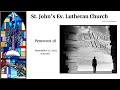 September 22, 2024 - 8:00 Service