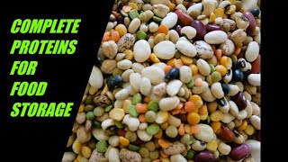 Complete Proteins for Food Storage