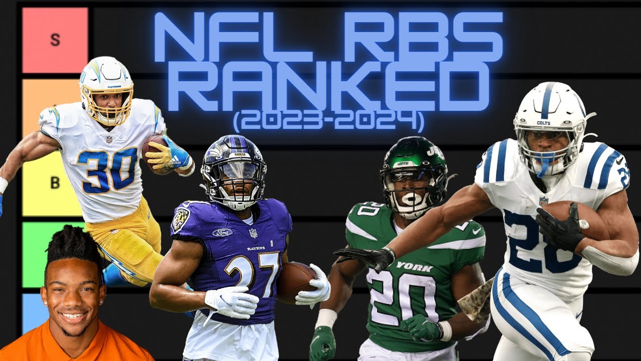 ALL NFL RBS RANKED 20232024 SEASON NFL RBS TIER LIST YouTube