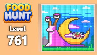 Food Hunt Pixel puzzle level 761 walkthrough solution gameplay 