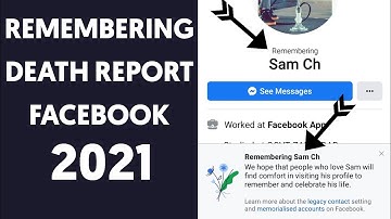 How To Remembering Death Report Of Any Facebook Account 2021 | Fb Death Report New Trick