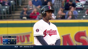 KC@CLE: Bourn rips a run-scoring double to right