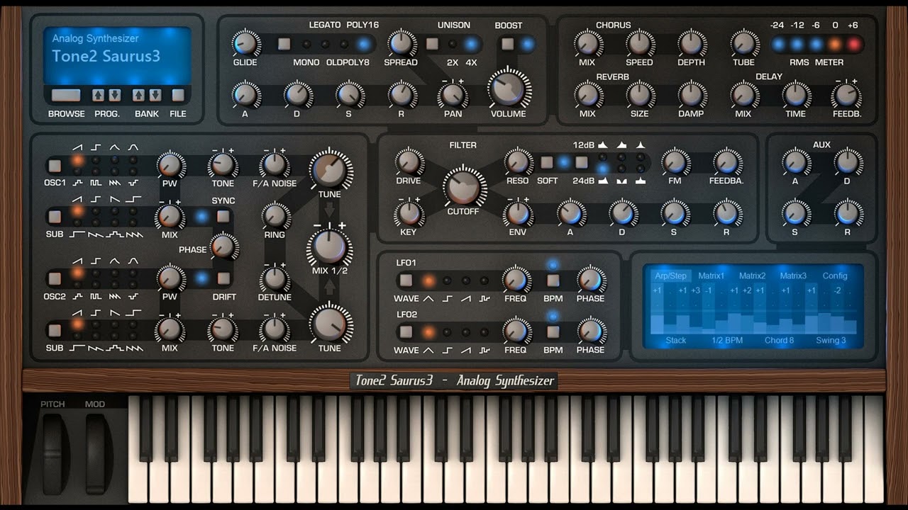 Tone2 Audio updates Saurus to v3.4 - Standalone, VST3 and more